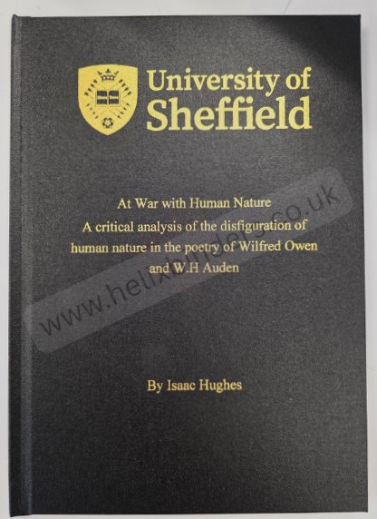 University of Sheffield (www.helixbinders.co.uk)
