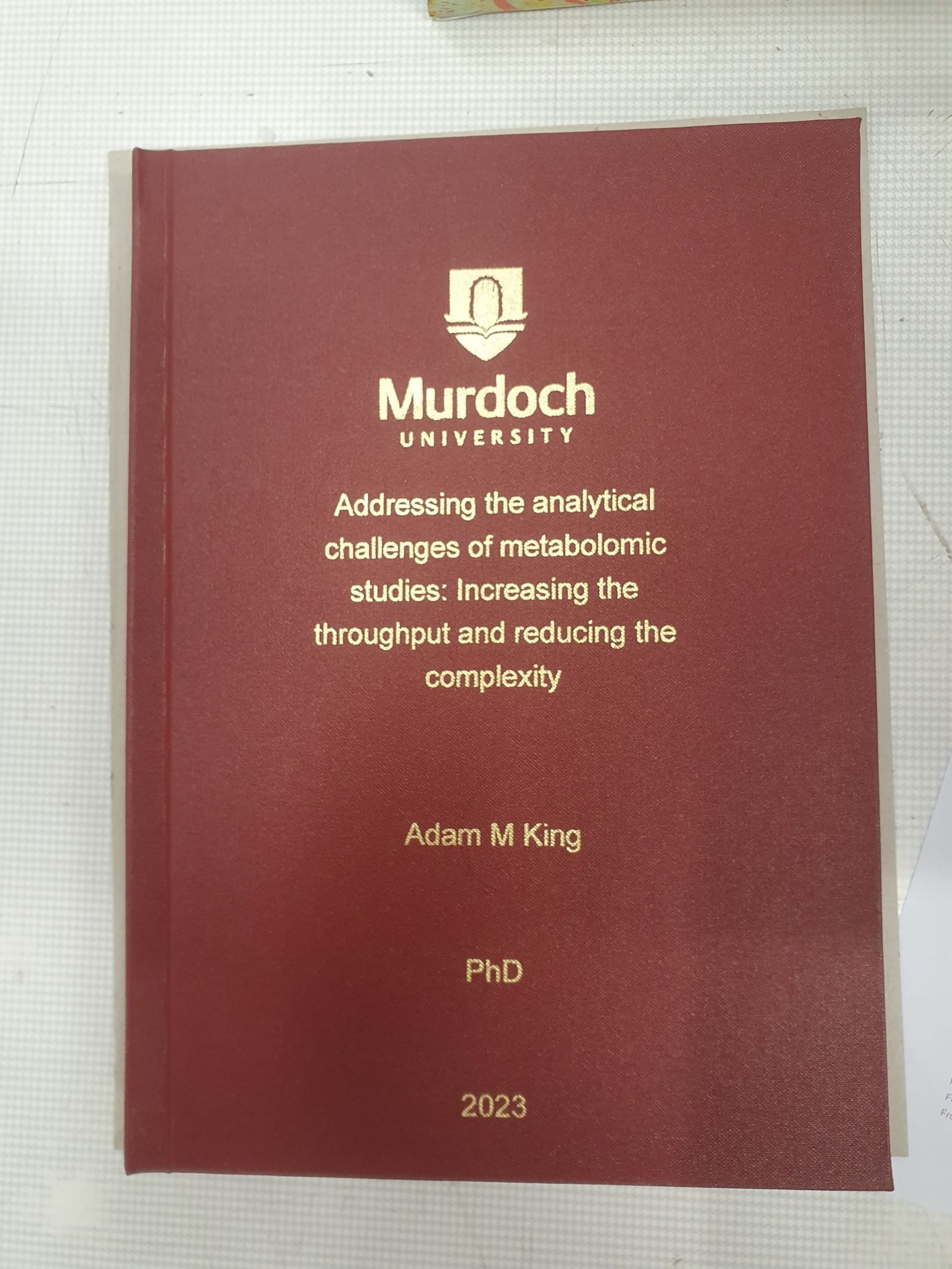 Murdoch University 2023 (www.helixbinders.co.uk)