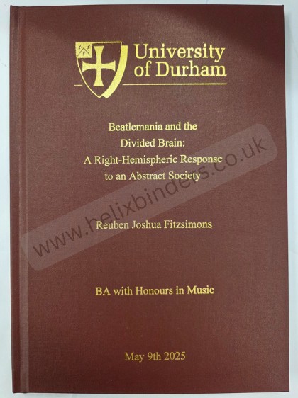 University of Durham (www.helixbinders.co.uk)