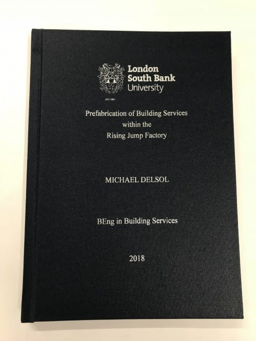 Building services dissertation binding