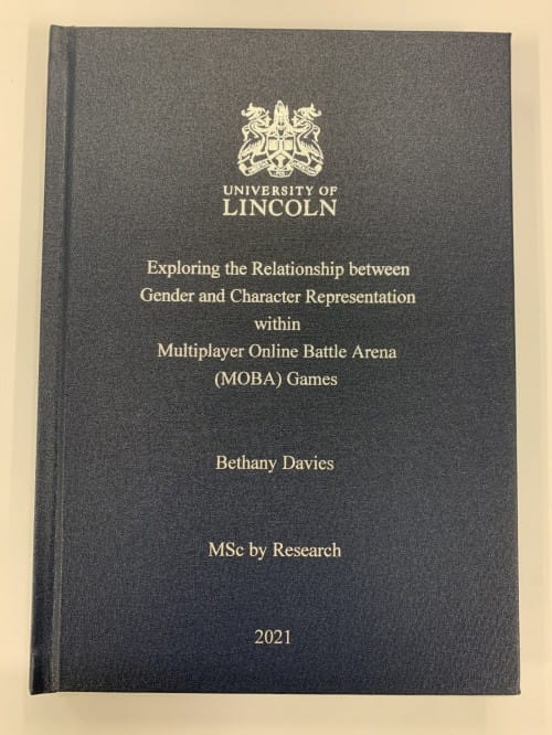 Hardcover thesis binding picture