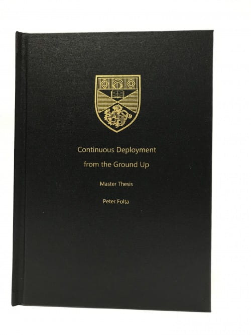 Thesis binding colours picture