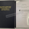 The University of Buckingham, hardbound case & PVC bound thesis (www.helixbinders.co.uk)