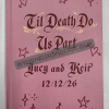 Front cover of Wedding Guest Book. (www.helixbinders.co.uk)<br/><a href="gallery/wedding-guest-book-/964/add/#comments">Add comment</a>