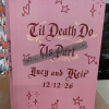Wedding Guest Book Completed for Keir and Lucy 