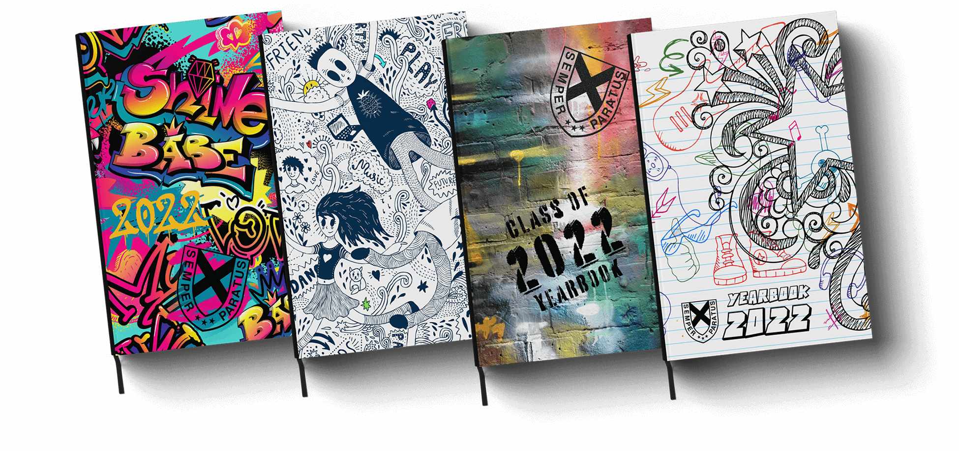 Row of books